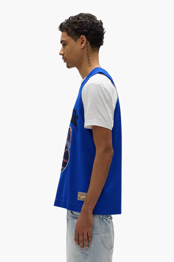 Purple Brand NY Knicks Mesh Jersey Blue