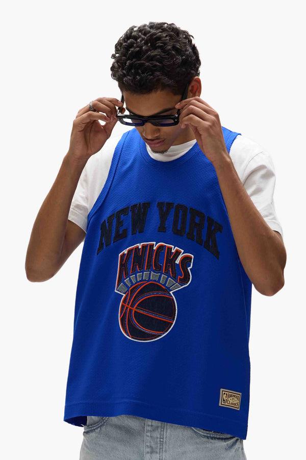 Purple Brand NY Knicks Mesh Jersey Blue