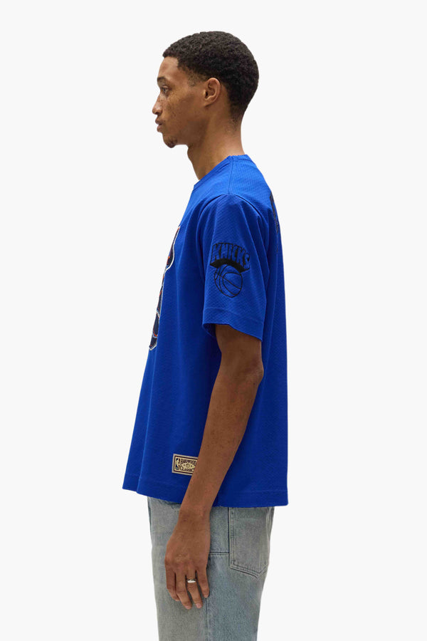 Purple Brand NY Knicks Mesh Tee Blue