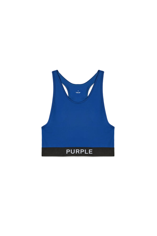 purple brand Nylon Knit Bralette Blue