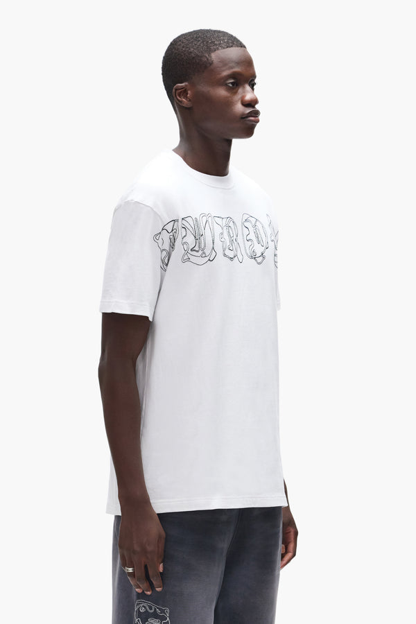 Purple Brand Outline Tee Light Indigo