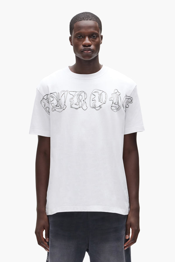 purple brand Outline Tee Light Indigo