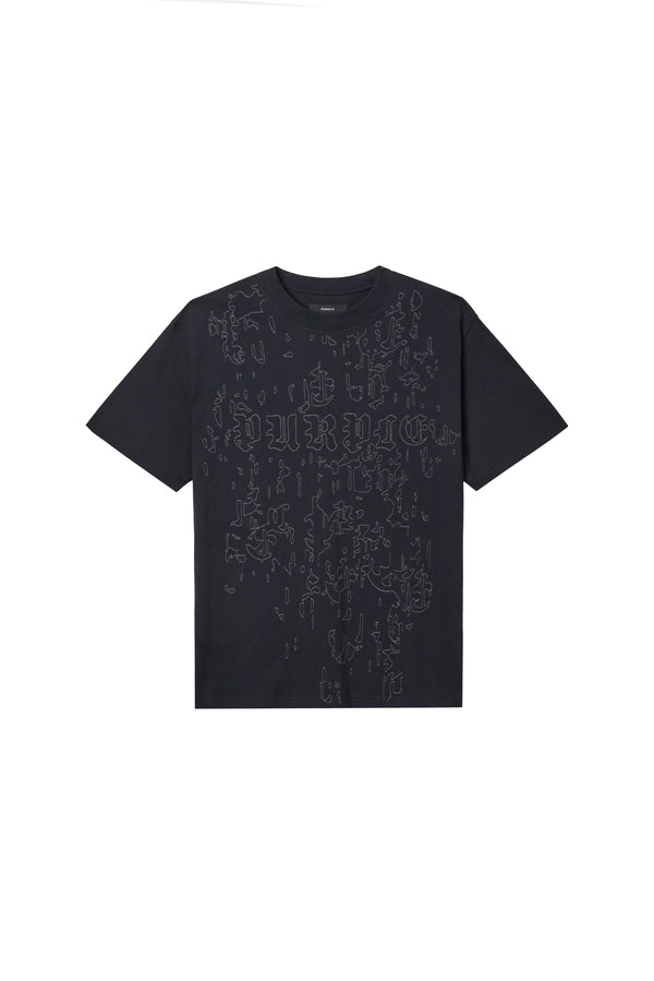 Purple Brand Outlines Tee Black