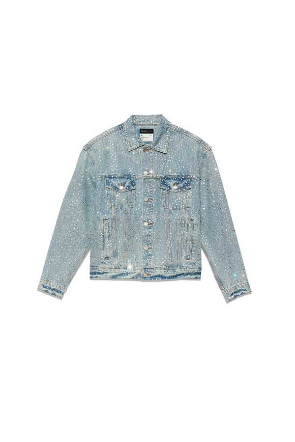 Purple Brand Oversized Jacket Crystal Light Indigo