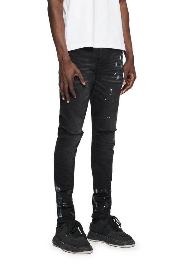 Purple Brand P001 Black Resin Knee Slit Black