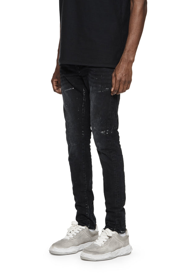 Purple Brand P001 Black Wash Metallic Silver Black