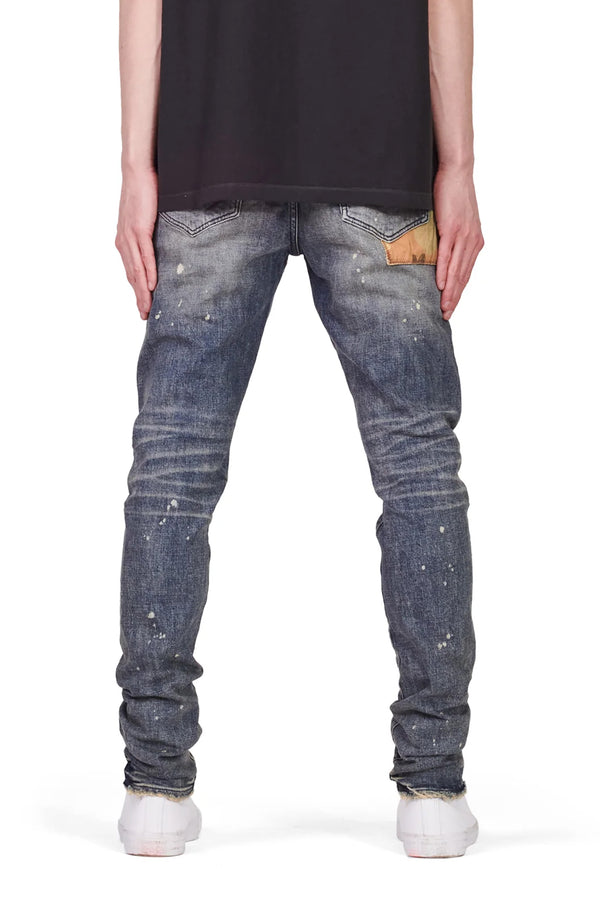 Purple Brand P001 Camo Patched Indigo Blue