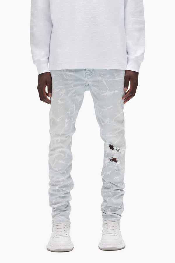 purple brand P001 Cracked White Light Indigo