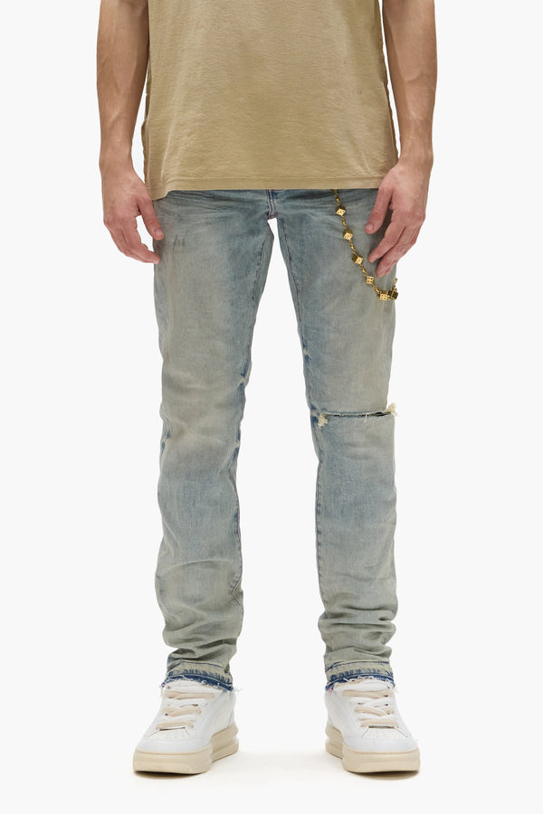 purple brand P001 Distress Light Indigo