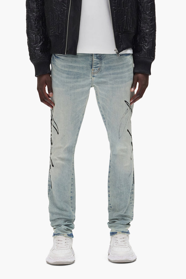 Purple Brand P001 Double Script Light Indigo