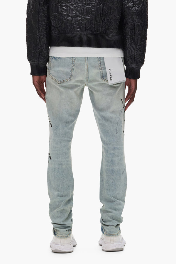 Purple Brand P001 Double Script Light Indigo