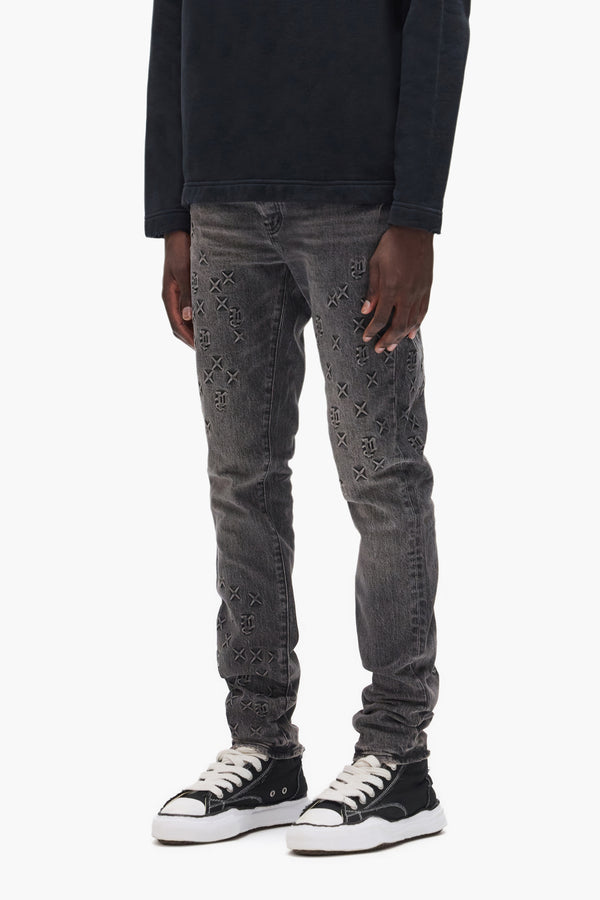 Purple Brand P001 Embossed Black