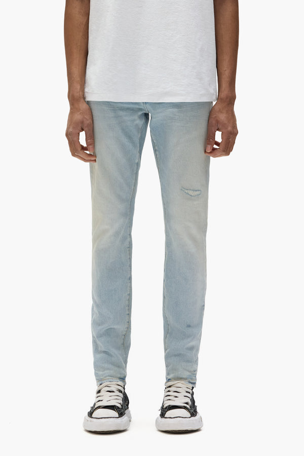 purple brand P001 Fade Distressed Light Indigo