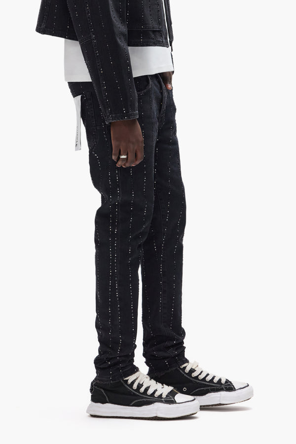 Purple Brand P001 Hotfix Pinstripe Black