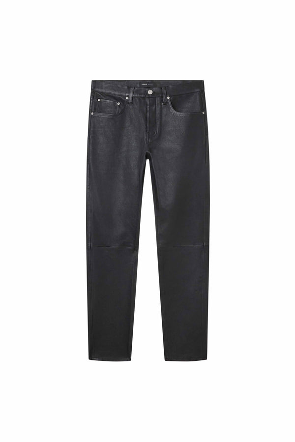 Purple Brand P001 Leather Pant Black