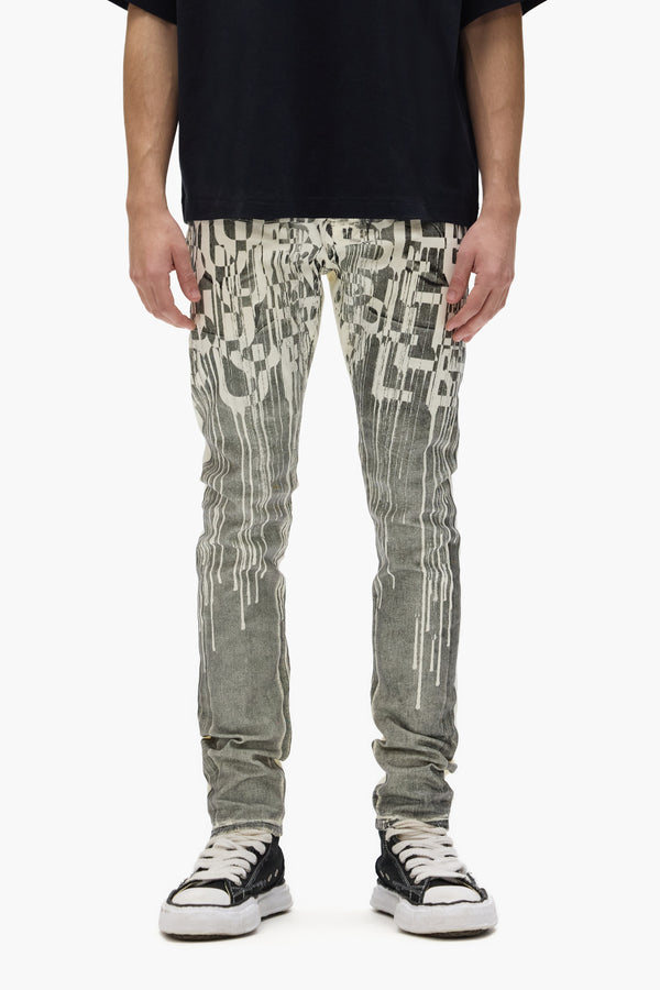 purple brand P001 Reverse Black Foil Off White