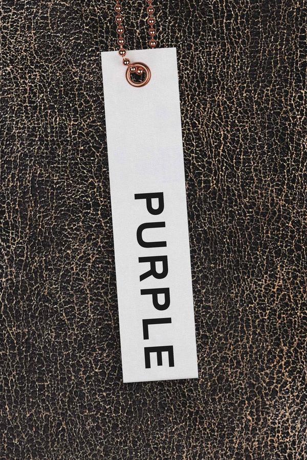 Purple Brand P001 Slim Fit Leather Pant Black