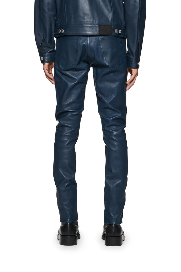 Purple Brand P001 Stretch Leather Navy