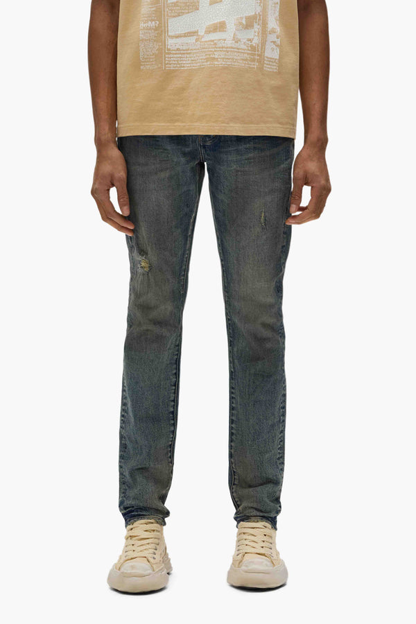 purple brand P001 Vintage Mechanic Worn Mid Indigo