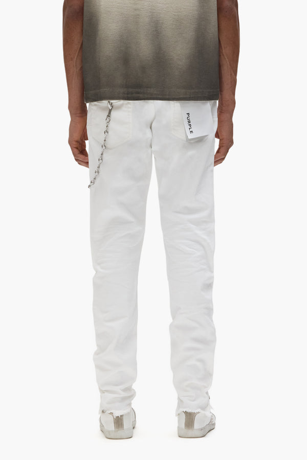 Purple Brand P001 White Distress Light Indigo