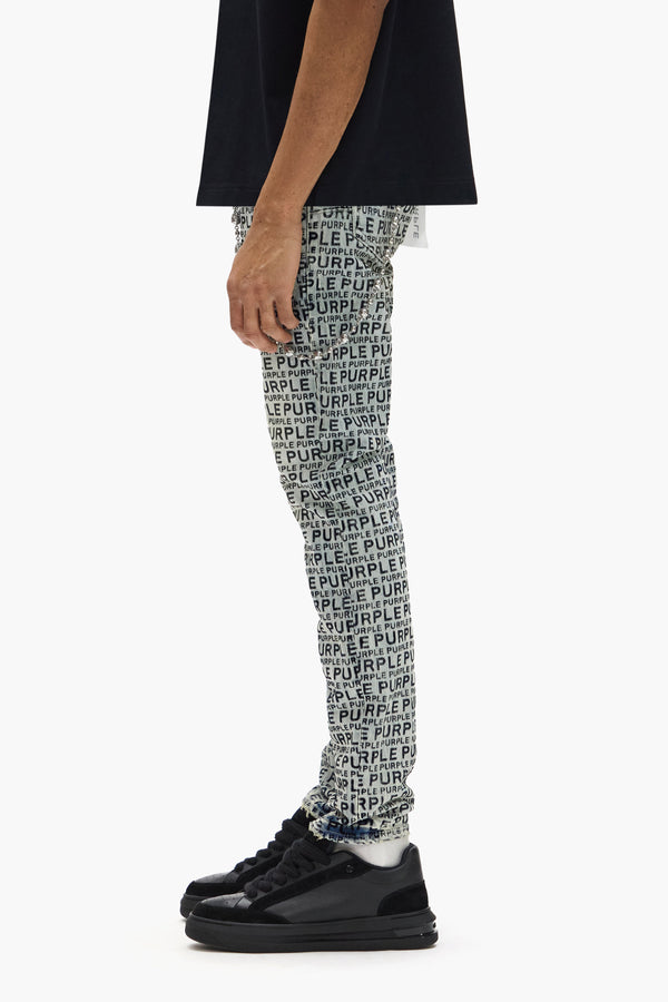 Purple Brand P001 Wordmark Flock Light Indigo