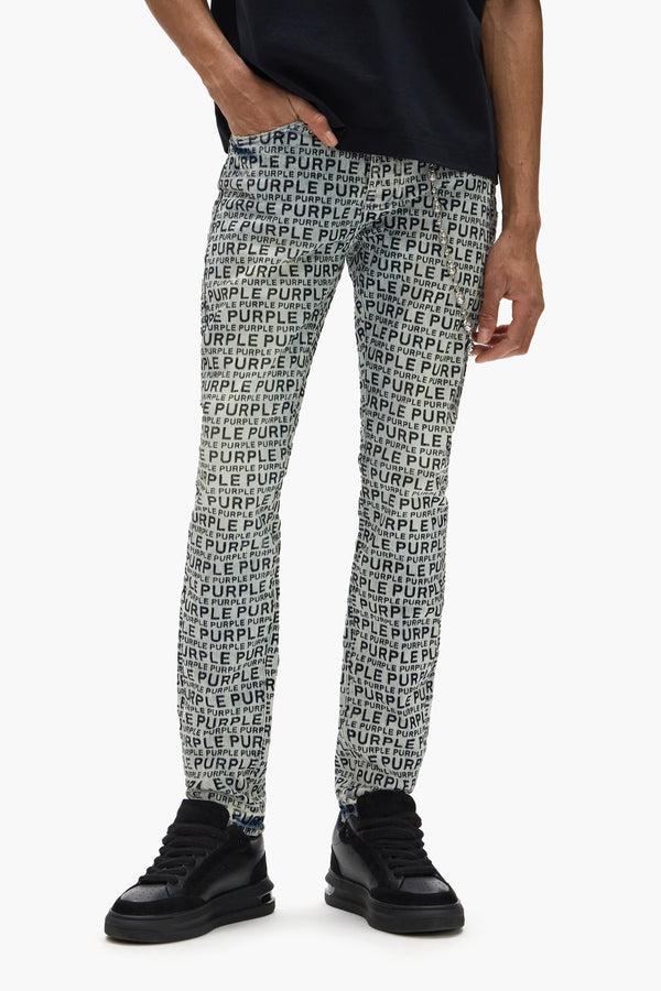 Purple Brand P001 Wordmark Flock Light Indigo