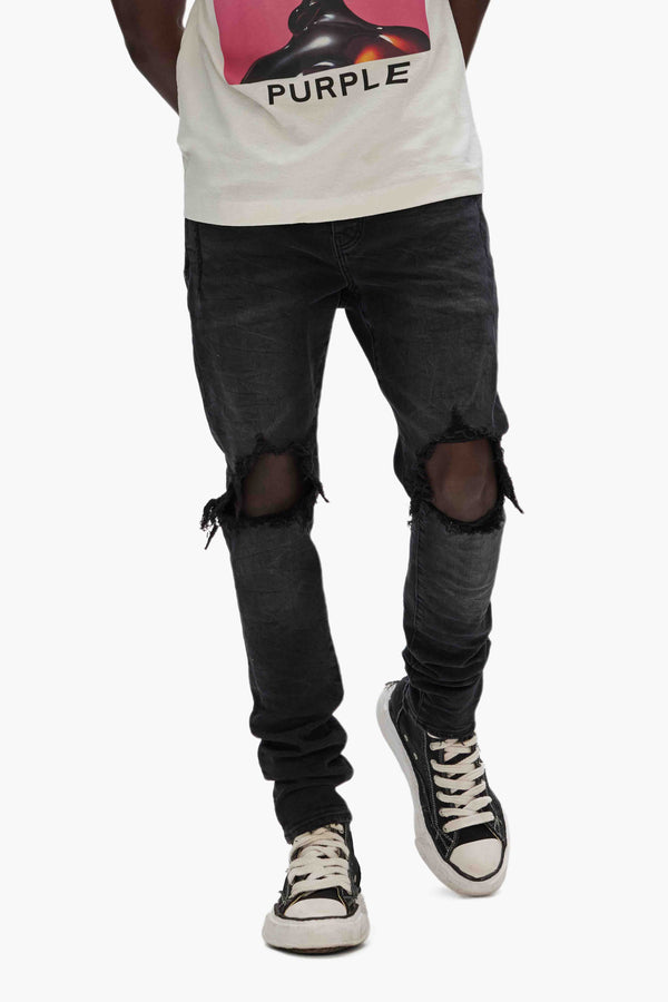 Purple Brand P002 Black Wash Blowout Black