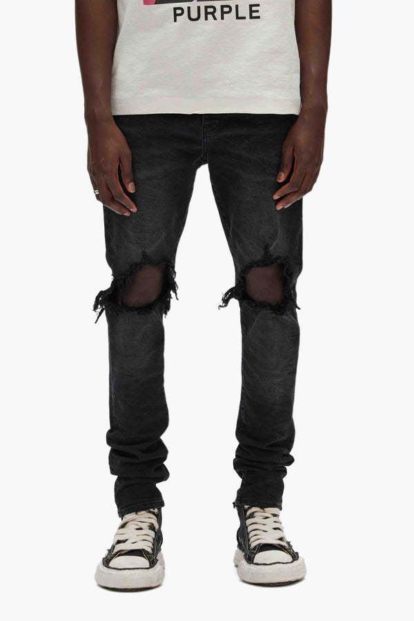 purple brand P002 Black Wash Blowout Black