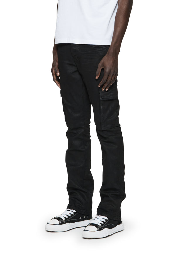 Purple Brand P004 Black Flare Cargos Black