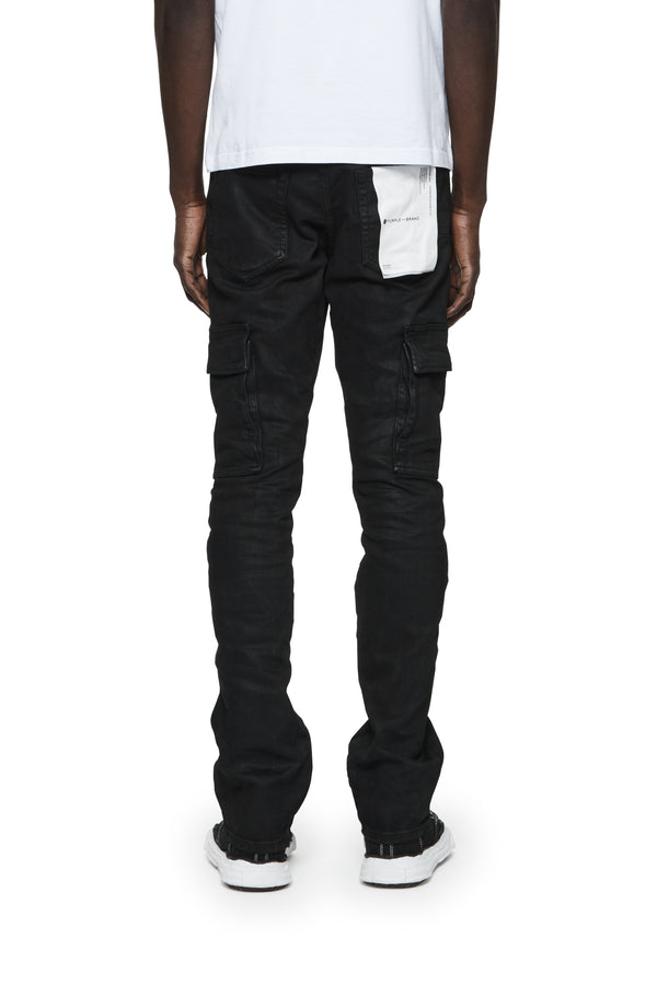 Purple Brand P004 Black Flare Cargos Black