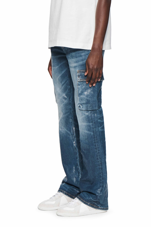 Purple Brand P004 Cargo Vintage Flare Blue