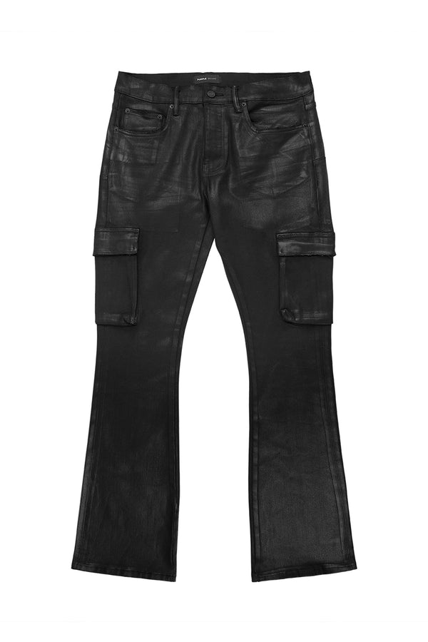 Purple Brand P004 Coated Cargo Flare Black