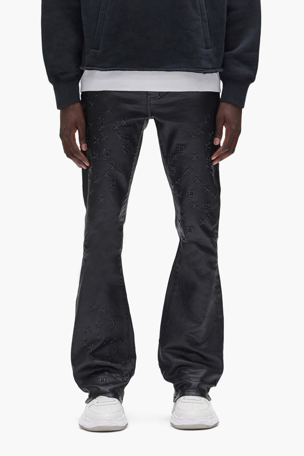 purple brand P004 Monogram Embossed Black