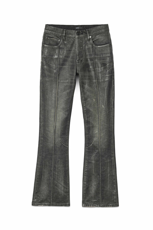 Purple Brand P004 Pintuck Coated Flare Black