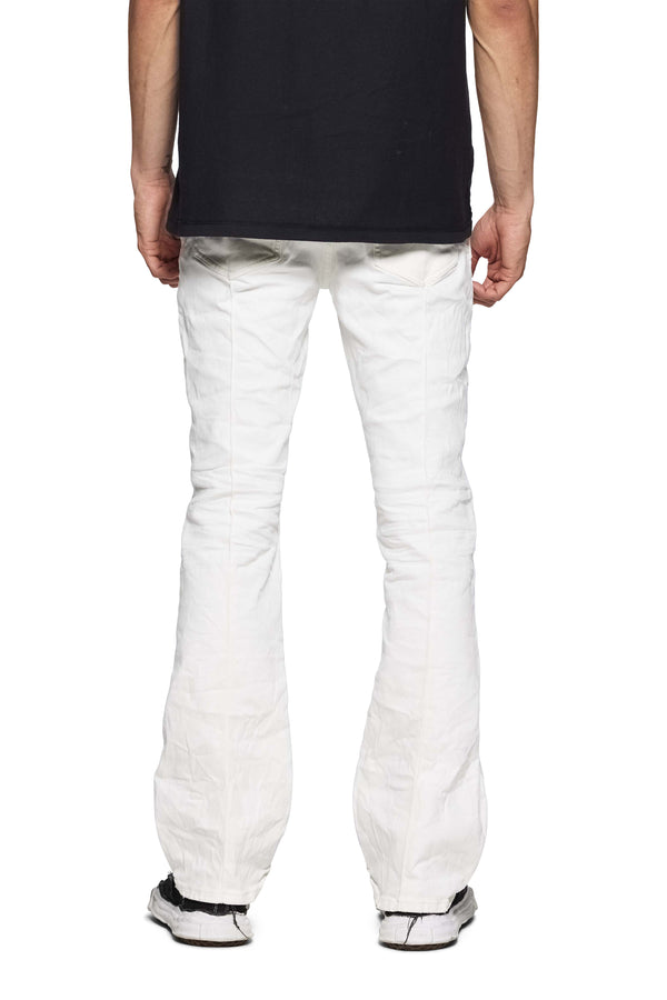 Purple Brand P004 Pintuck Flare Light Indigo