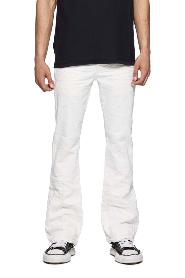 purple brand P004 Pintuck Flare Light Indigo