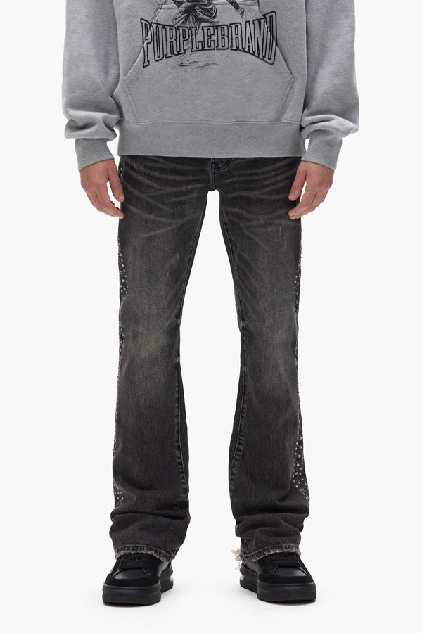 purple brand P004 Side Crystal Black