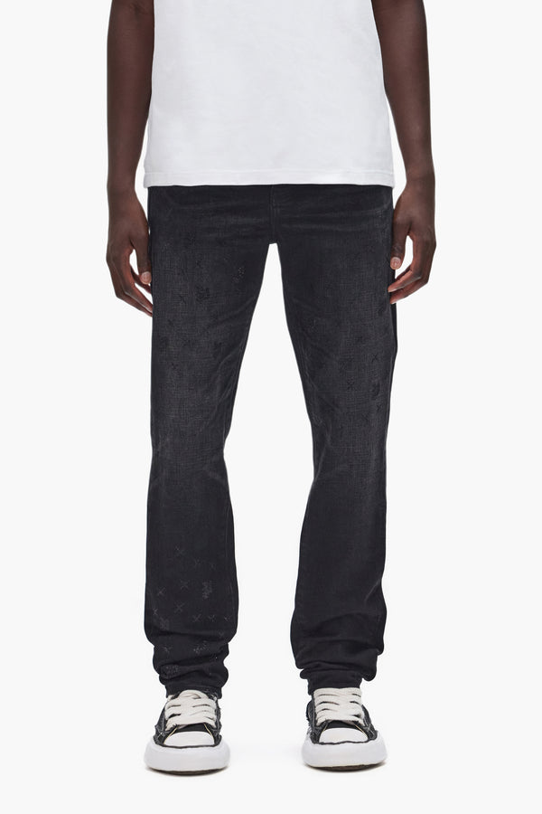 purple brand P005 Monogram Bling Black