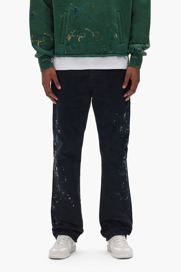 purple brand P011 Beaded Splatter Black