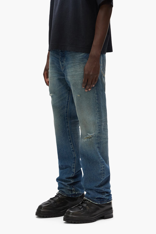 Purple Brand P011 Distressed Mid Indigo