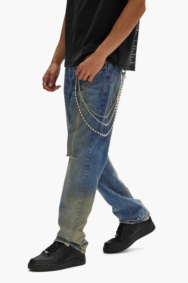 Purple Brand P011 Gaia Blowout Mid Indigo