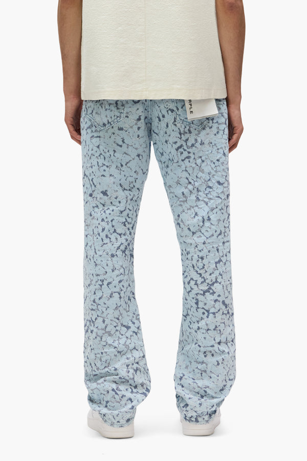 Purple Brand P011 Leopard Jacquard Light Indigo