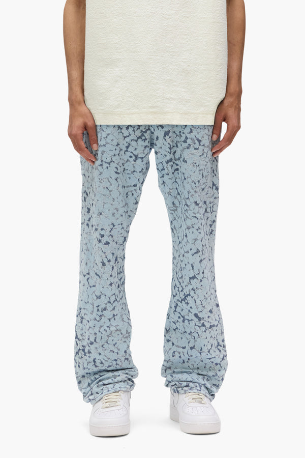 purple brand P011 Leopard Jacquard Light Indigo