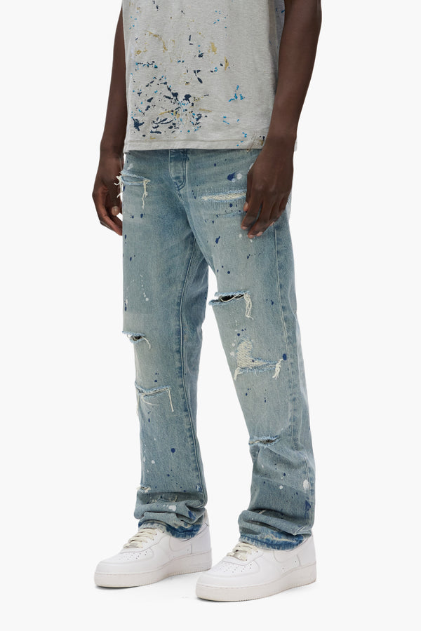 Purple Brand P011 Patch Repair Light Indigo