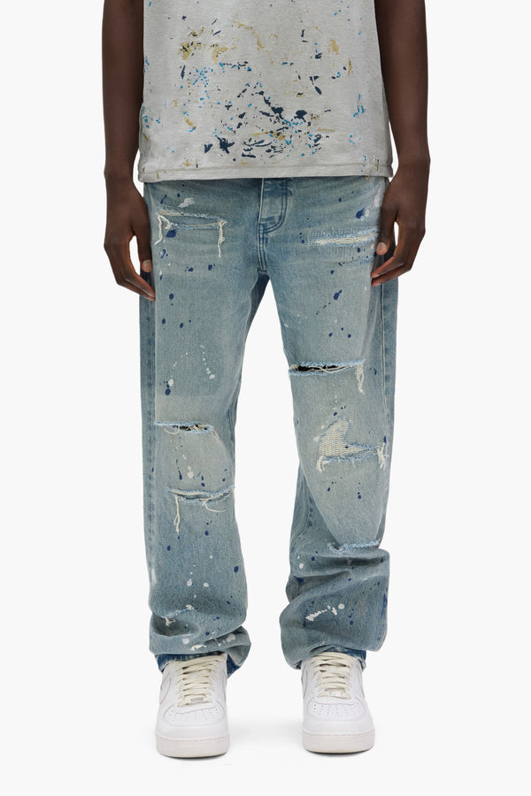 purple brand P011 Patch Repair Light Indigo