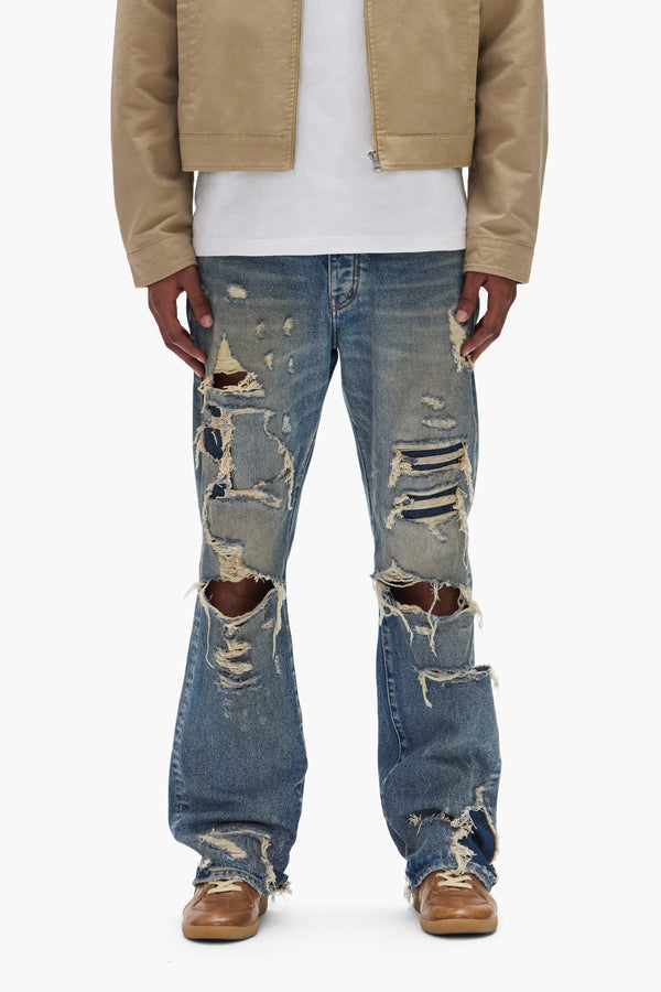 purple brand P011 Repair Blowout Mid Indigo