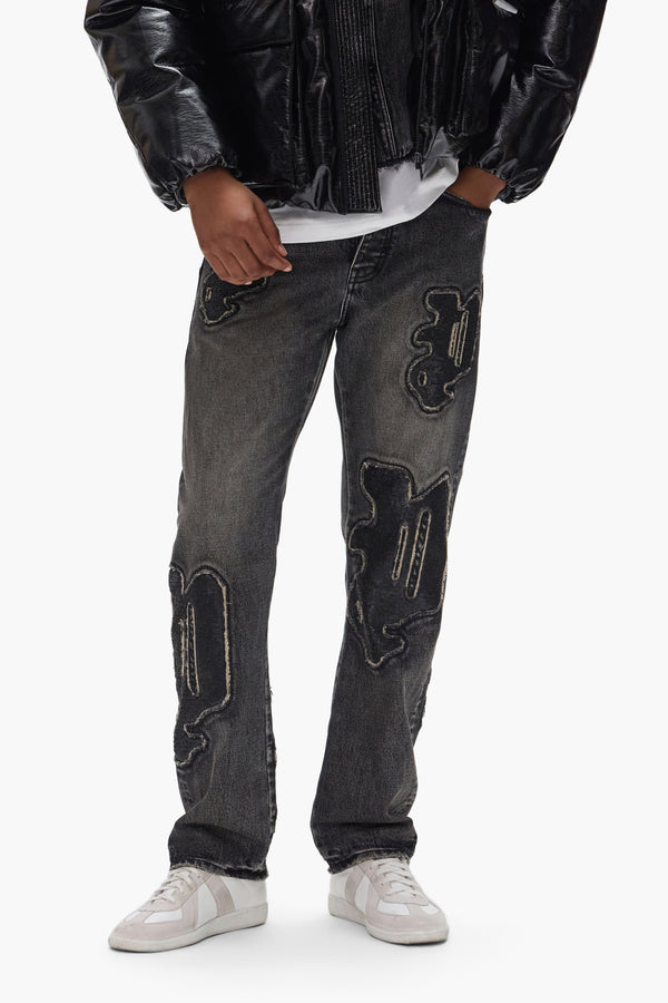 Purple Brand P011 Sequin Logo Black