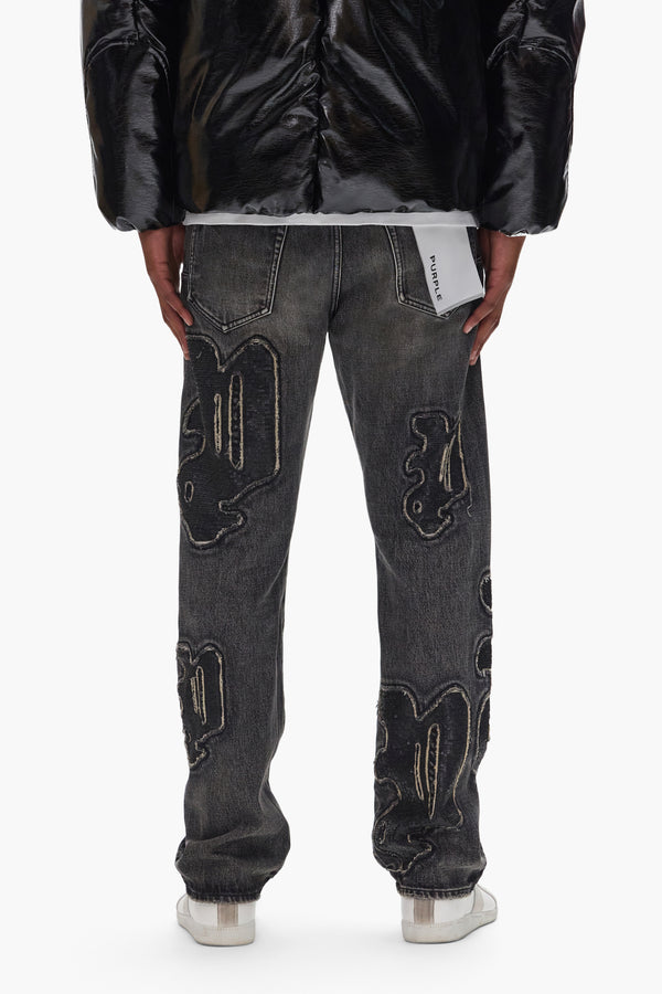 Purple Brand P011 Sequin Logo Black