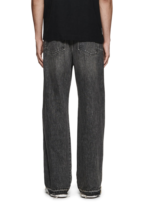 Purple Brand P018 Full Side Zip Faded Black