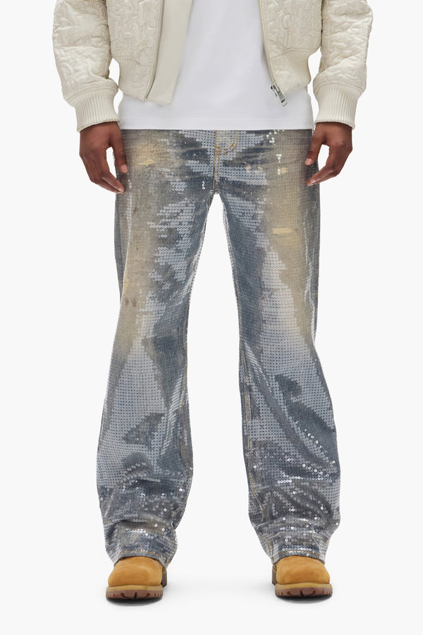 purple brand P018 Sequin Light Indigo